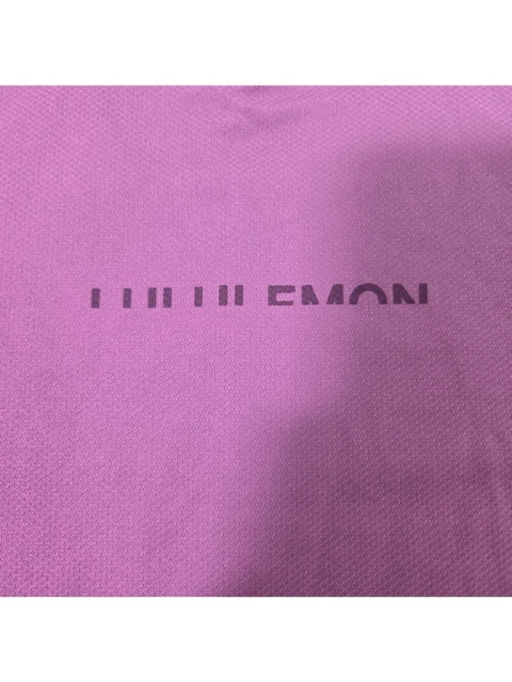 Lululemon Men Vent Tech Top M Purple Square Neck Running Logo Long Sleeve